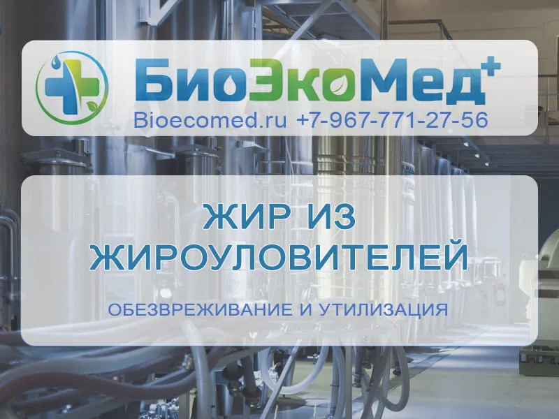 Жир из жироуловителей